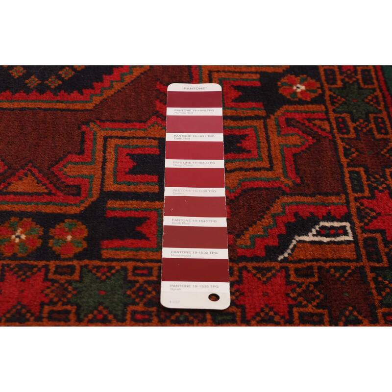 Teimani Red Rug 3'10" x 6'3" - 3'10 x 6'3