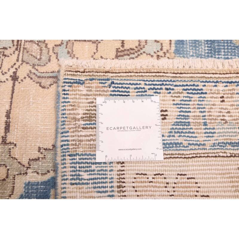 ECARPETGALLERY Hand-knotted Antalya Vintage Beige Wool Rug - 6'7 x 10'10