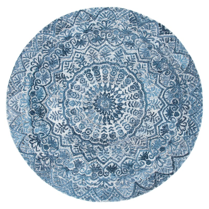 SAFAVIEH Handmade Marquee Genta Modern Medallion Wool Rug