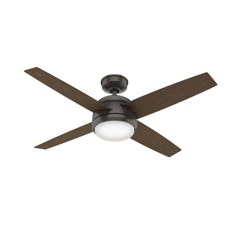 Hunter 52" Brine WeatherMax Outdoor Ceiling Fan w/ LED Light, Wall Control - Extreme Weather! Corrosion & Salt-Air Resistant!