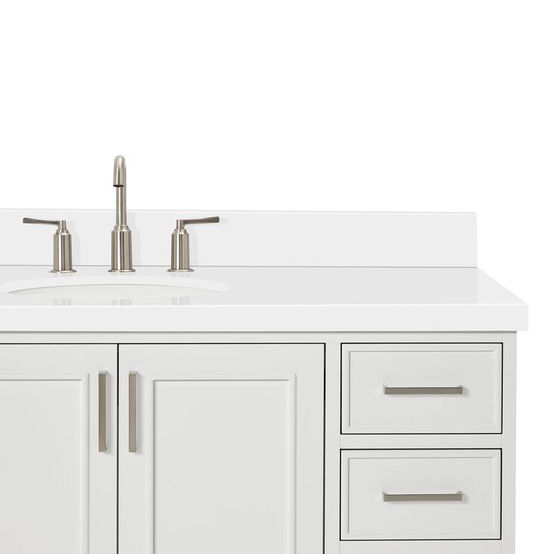 Ariel M055SWQOVO Stafford 55" Free Standing Single Basin Vanity Set