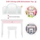 preview thumbnail 10 of 16, Costway Kids Vanity Set Princess Makeup Dressing Play Table Set - See Details