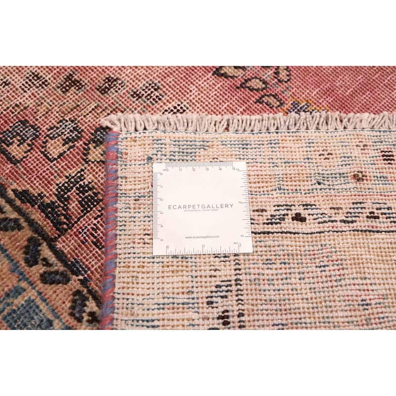 ECARPETGALLERY Hand-knotted Antalya Vintage Dark Violet Wool Rug - 6'2 x 9'3