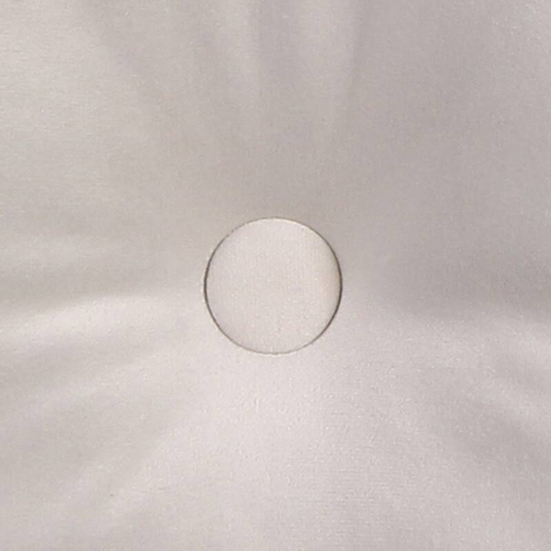 18" x 18" Solid Tufted Indoor Throw Pillow with Fabric Button