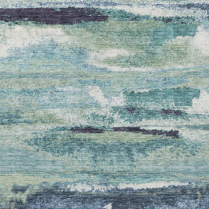 HomeRoots Abstract Transitional Rectangle Outdoor Rug
