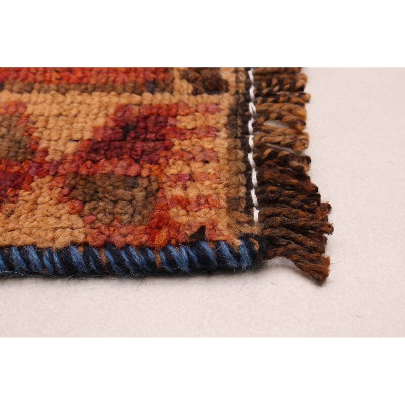ECARPETGALLERY Hand-knotted Melis Vintage Copper Wool Rug - 4'2 x 12'9