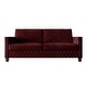 preview thumbnail 19 of 28, CraftPorch Luxury Velvet Upholstered Sofa Red