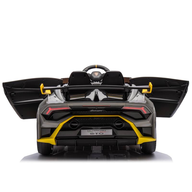 24V Licensed Lamborghini Ride-On Car for Kids with Drift Mode, Bluetooth Music, LED Lights, Remote Control -Electric Toy Vehicle