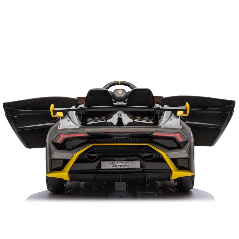 Dual-Drive Electric Ride-On Car with Remote Control, USB, Music, and 360° Spins