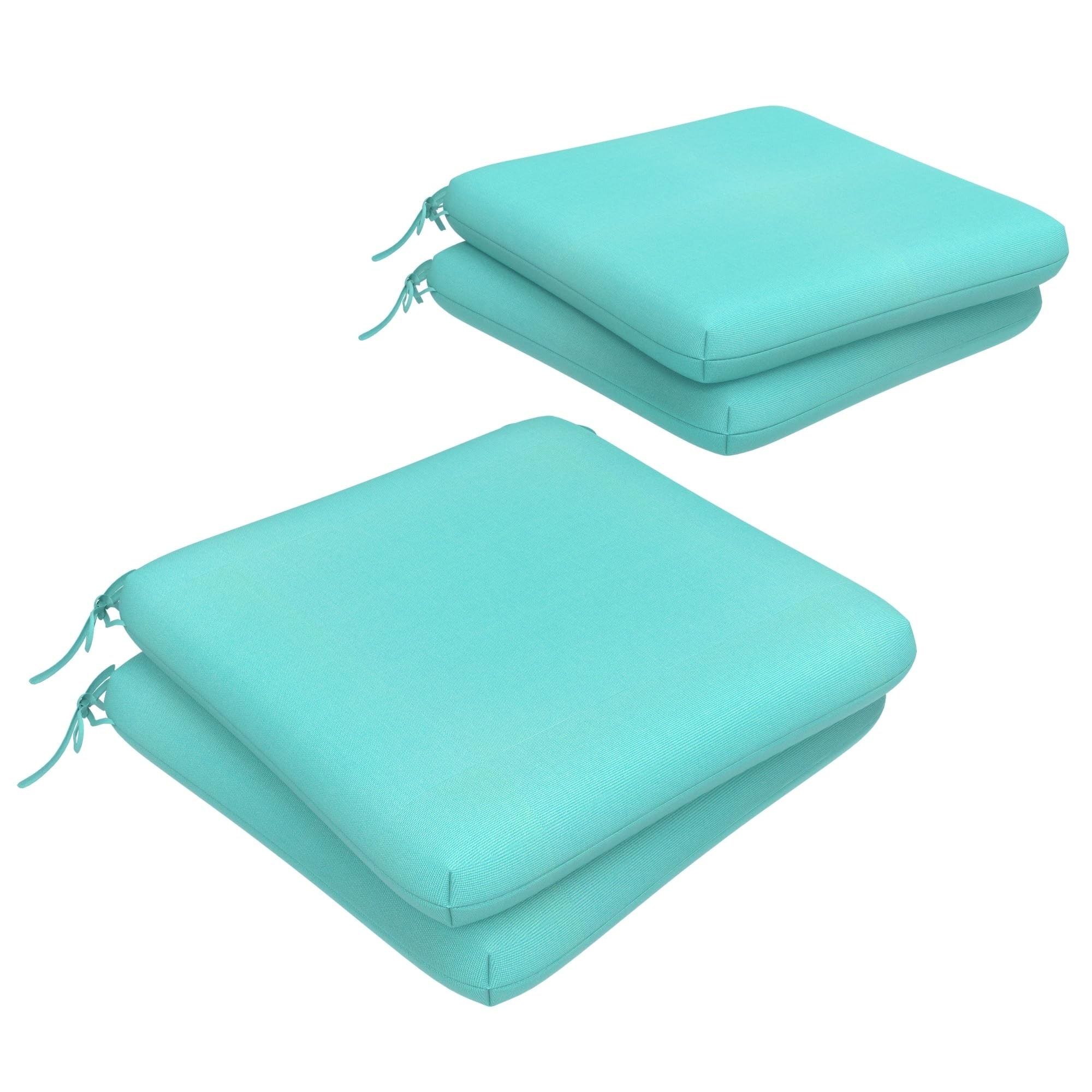 Covers&All Sunbrella Outdoor Dining Chair Cushions, Waterproof, Fade Resistant Seat Pads for Patio Furniture ( 18 x 18 x 3 )