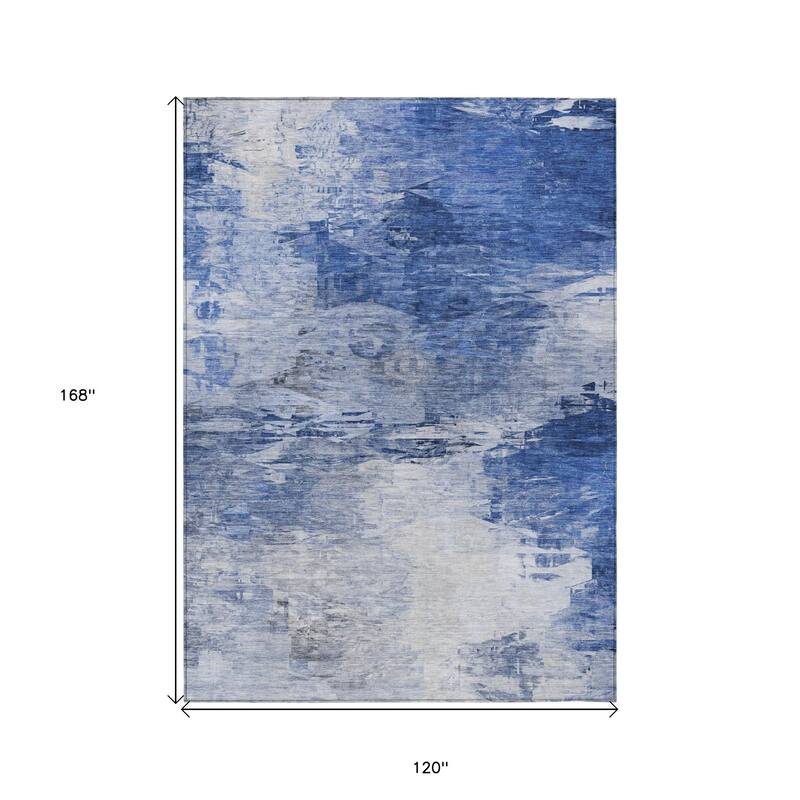 HomeRoots Abstract Transitional Rectangle Outdoor Rug
