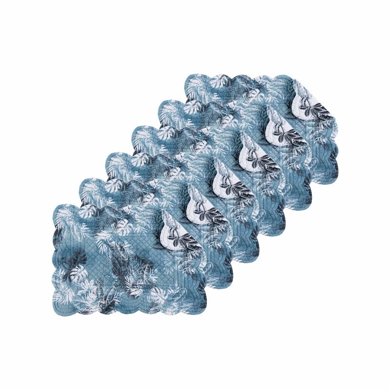 Bruno Palms Placemats Set of 6, 13" x 19"