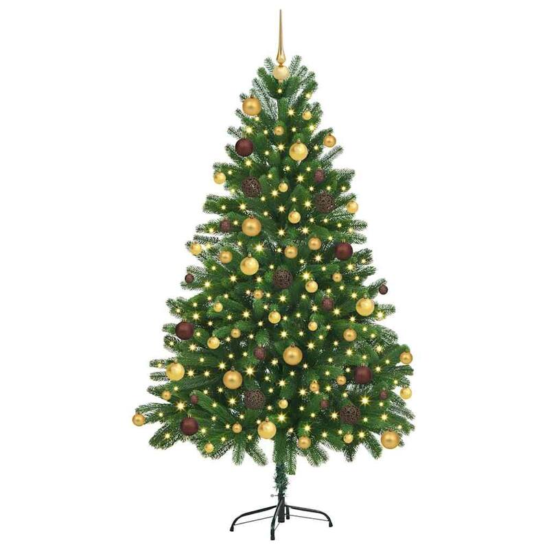 vidaXL Artificial Christmas Tree Green 70.9" PVC