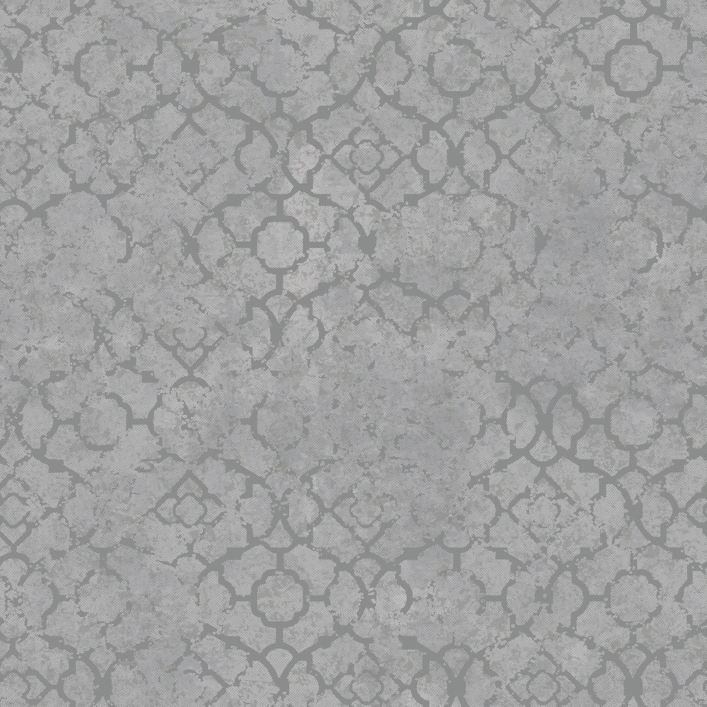 Galerie Wallcoverings Emporium 3D Embossed Aged Quatrefoil Non-woven Metallic Wallpaper Roll