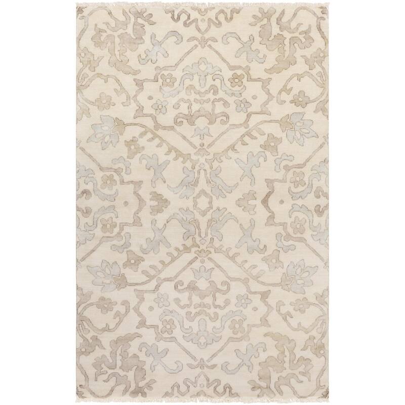 Hand-Knotted Keswick Floral New Zealand Wool Area Rug