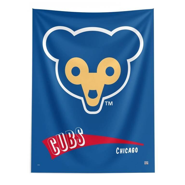 MLB CC Throwback Wall Hanging - 50" x 60" - Chicago Cubs