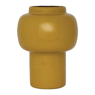 Enameled Metal Vase