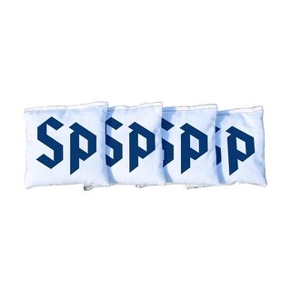 Saint Peters Peacocks White Cornhole Bags