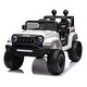 preview thumbnail 5 of 58, Ride on truck car for kid,12v7A Kids ride on truck 2.4G W/Parents Remote Control White
