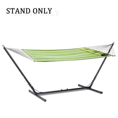 Outsunny Indoor Outdoor Adjustable Powder Coated Metal Hammock Frame Stand