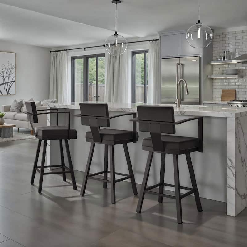 Amisco Akers Swivel Bar Stool