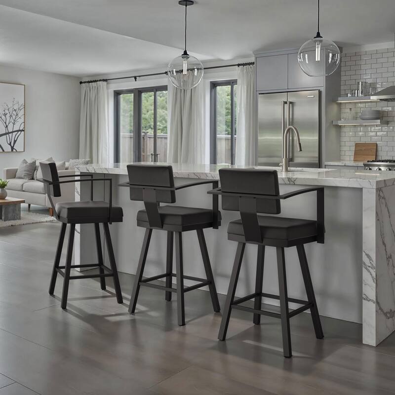 Amisco Akers Swivel Counter Stool
