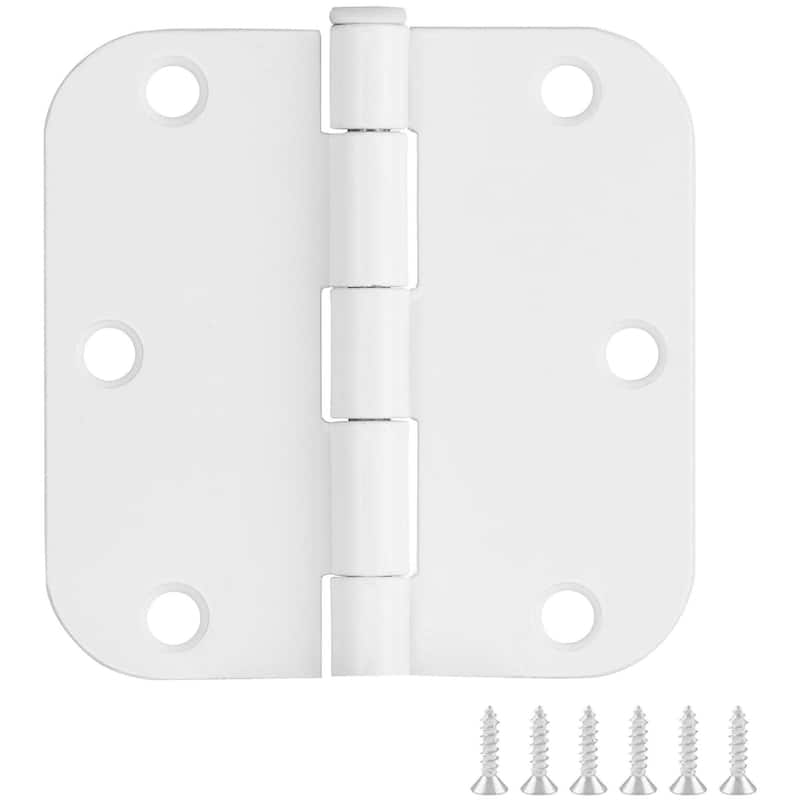 Design House 189787 3-1/2" x 3-1/2" Plain Bearing 5/8" Radius Corner - White