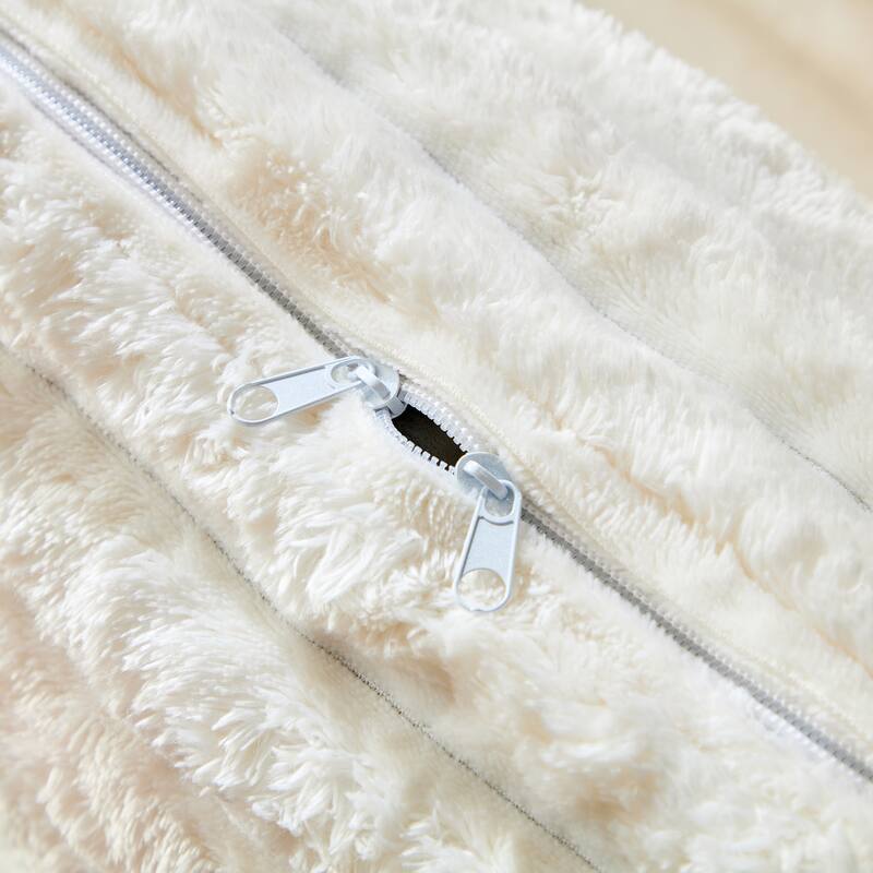 GDFStudio - Plush Corduroy 4-Seater 102.4" Deep Seat Sofa Cloud Couch