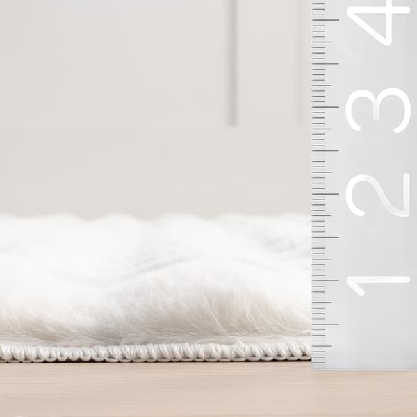 dimension image slide 1 of 3, Nuloom Jeni Solid Plush Machine Washable Area Rug