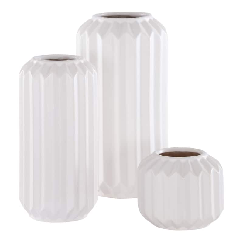 SAFAVIEH Emari Ceramic Decorative Vase (Set of 3) - 6Wx6Dx12H