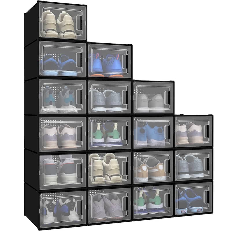 Plastic Shoe Storage Box Set