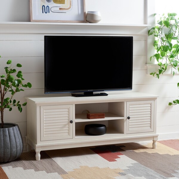 SAFAVIEH Tate 2 Door 1 Shelf Media Stand 47 W x 16 D x 20 H On Sale Bed Bath Beyond 36043570