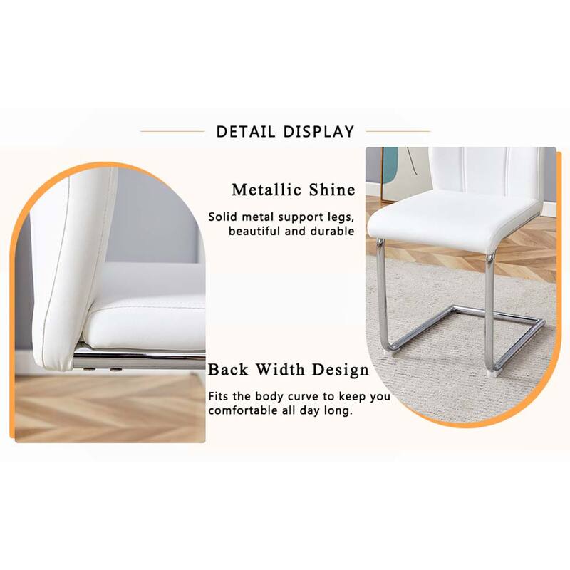 PU Dining Chair Set(Set of 6)