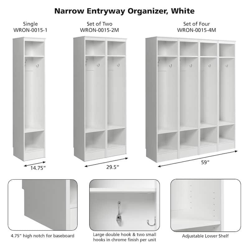 Prepac Narrow Entryway Organizer
