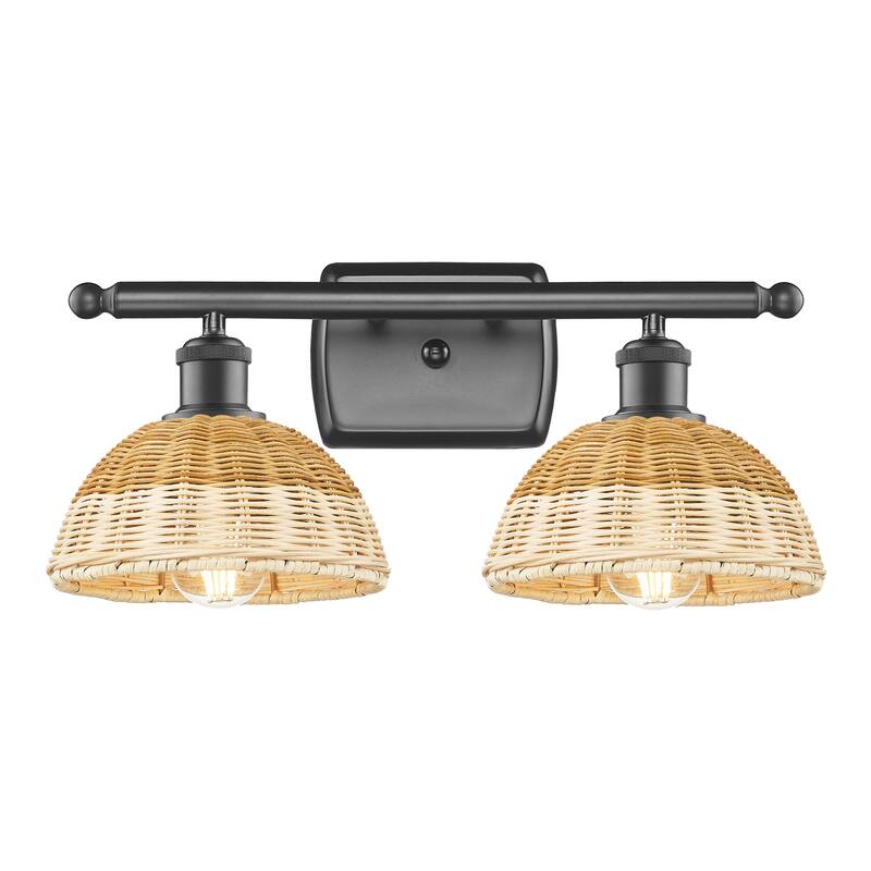 Innovations Lighting Endless Possibilities Ballston - Bristol Natural II - 2 Light 18" Bath Vanity Light - Oil Rubbed Bronze