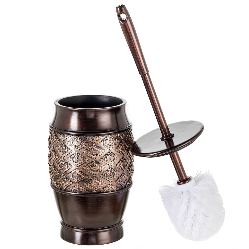Creative Scents Dublin Brown Toilet Brush Set