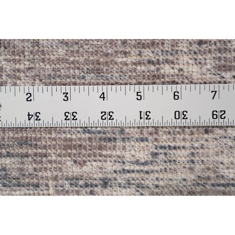 Hand Knotted Oriental Viscose Silk Carpet Modern Pictorial Pink Abstract Area Rug - 7' 8'' X 5' 6''