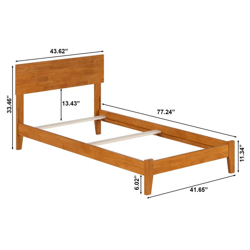 AFI, Orlando Foundation Bed with Attachable USB Charger