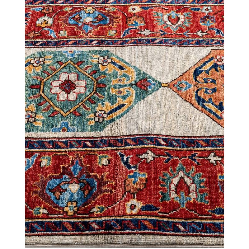 Serapi One-of-a-Kind Hand-Knotted Runner Rug - Light Gray, 2' 9" x 11' 1" - 2' 9" x 11' 1"