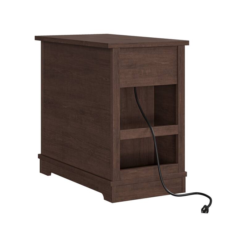 Classic Charging End Table with USB Ports and Storage - 23" in Height