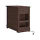 Classic Charging End Table with USB Ports and Storage - 23" in Height