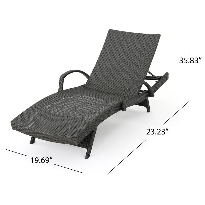 Vilano Outdoor Cushioned Lounge Chair (Set of 2) by Christopher Knight Home