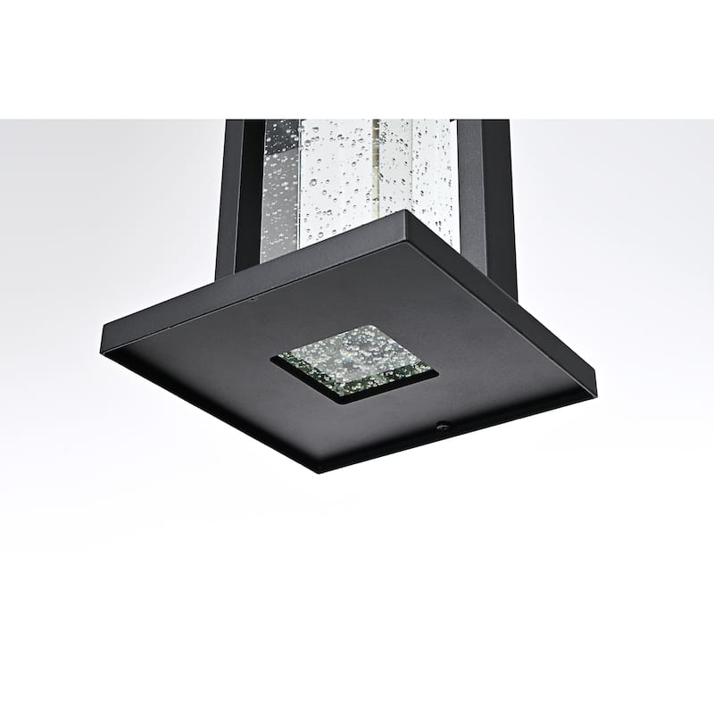 Lucian 16 inch LED Outdoor Wall sconce in Black - 16"