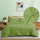 preview thumbnail 20 of 65, 3 Piece Reversible Pintuck Pinch Pleat Bohemia and Tufted Clipped Comforter Set