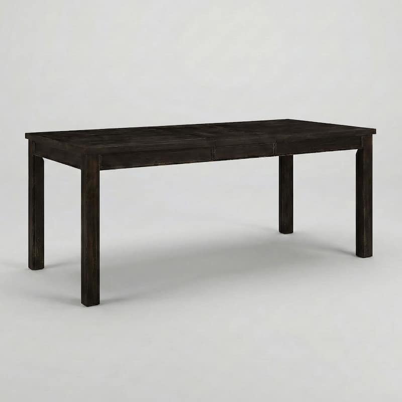 Furniture of America Tays Contemporary Black Solid Wood Dining Table