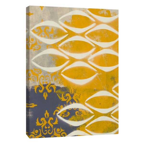 PTM Images 9-108925 PTM Canvas Collection 10" x 8" - "Yellow Pintura 3" Giclee Abstract Art Print on Canvas