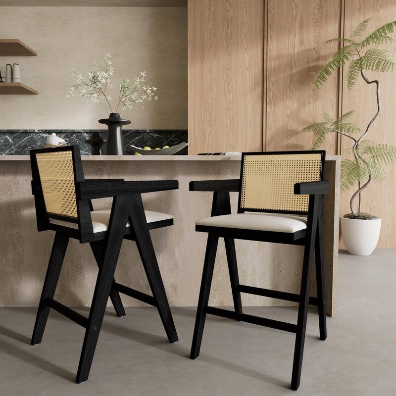 Minimalist Bar Stool Side Dining Chair Set of 2