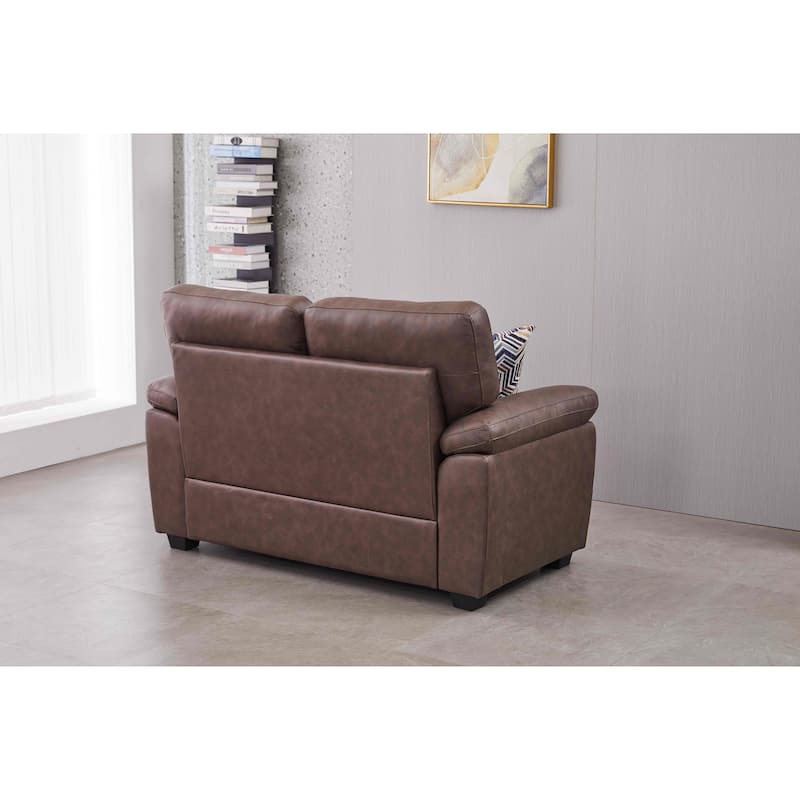 58.7'' Wide Faux Leather Loveseat