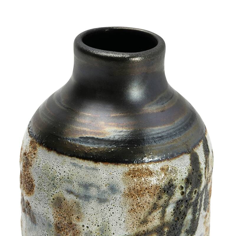 Hand Painted Stoneware Vase
