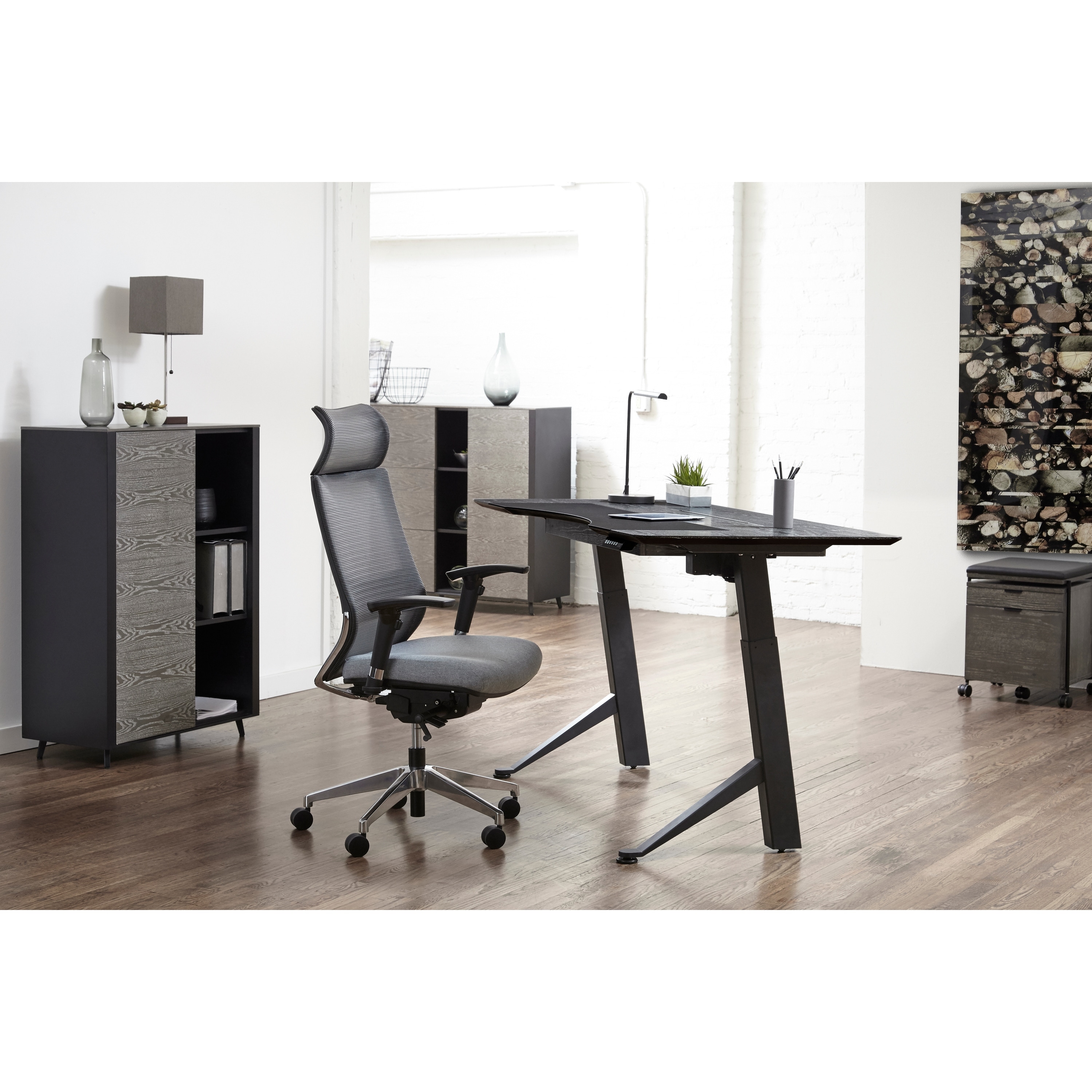 Rye Studio Black 63 Inch Electric Height Adjustable Sit Stand Desk On Sale Overstock 31297118
